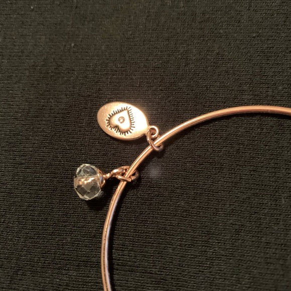 Rose gold bangle bracelet. Footnotes. Believe. - Picture 2 of 3